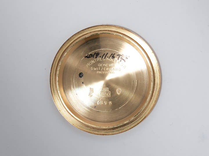 Rolex GMT Master Ref. 1675/8 Yellow Gold Brown Dial Oyster Bracelet Used auqtbwey