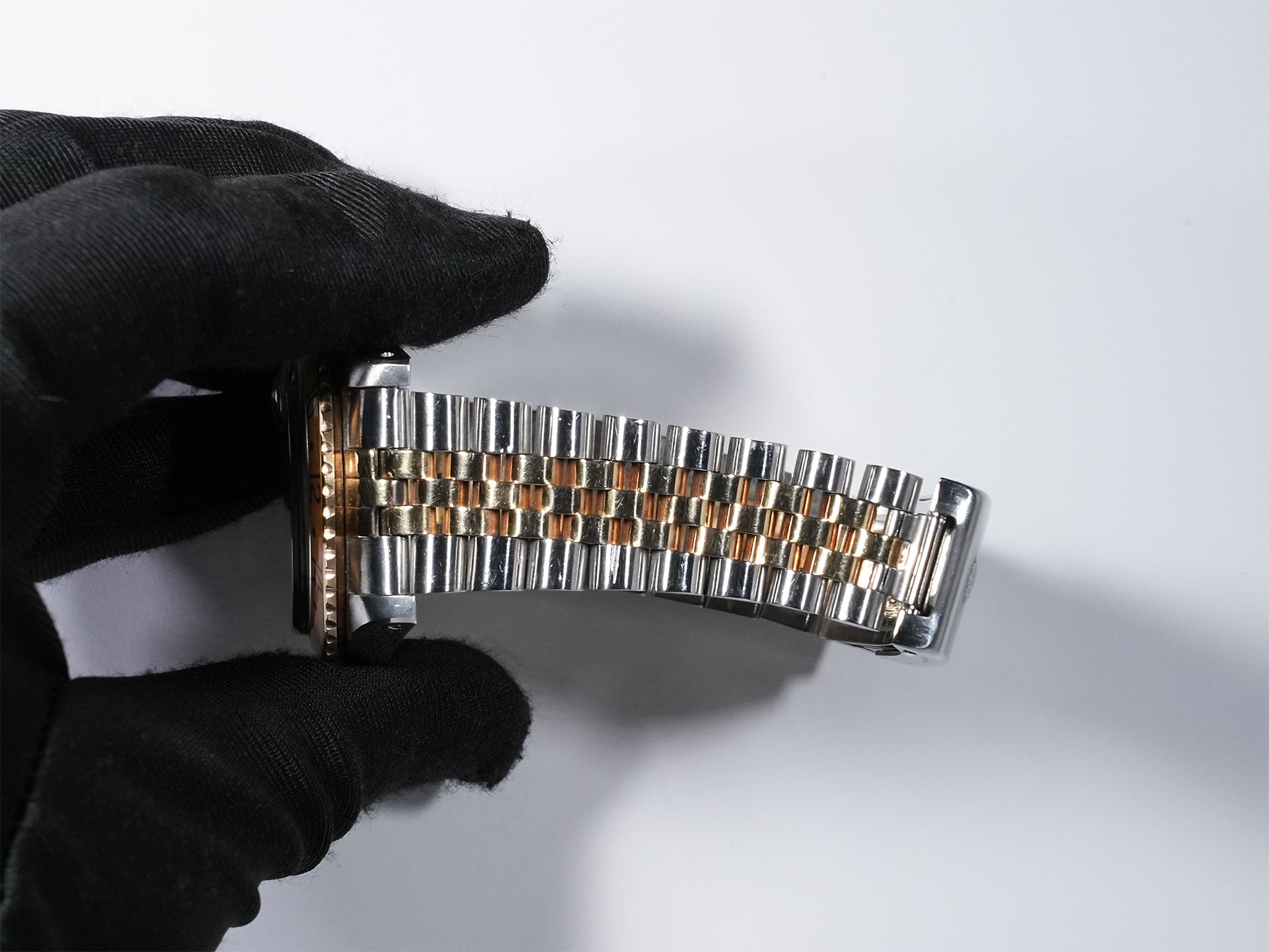 Rolex GMT Master Ref. 16753 Stainless Steel/Yellow Gold Brown Dial Jubilee Bracelet (Pre-owned) hx7jaydc