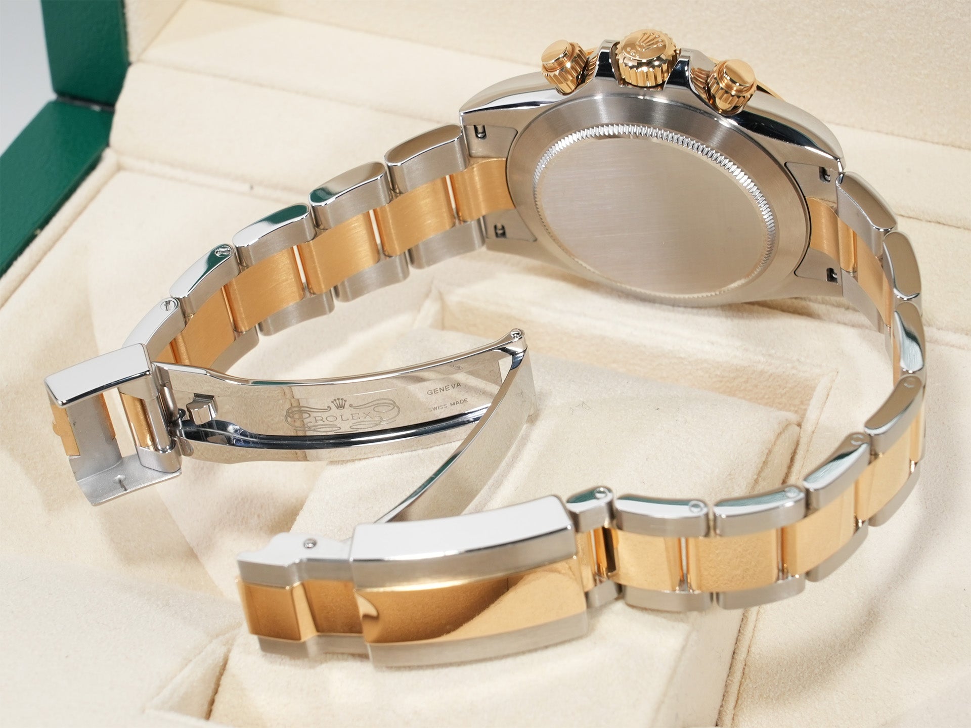 Rolex Daytona Ref.116503NG Stainless Steel/Yellow Gold Black Mother-of-Pearl Dial Used u97oon87