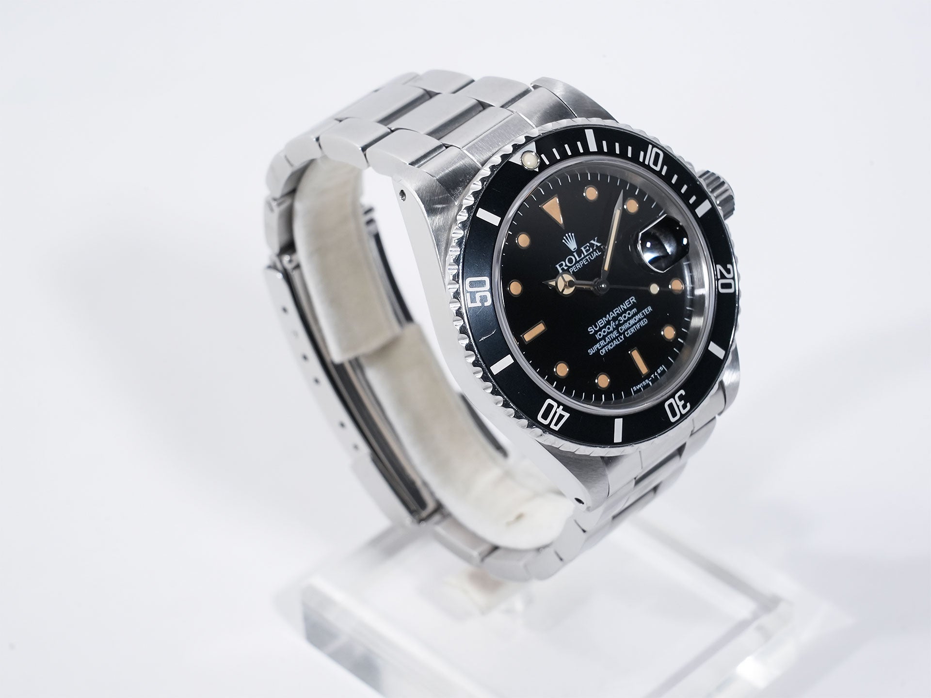 Rolex Submariner Date Ref. 16800 Stainless Steel Black Dial Used o8fye3hu