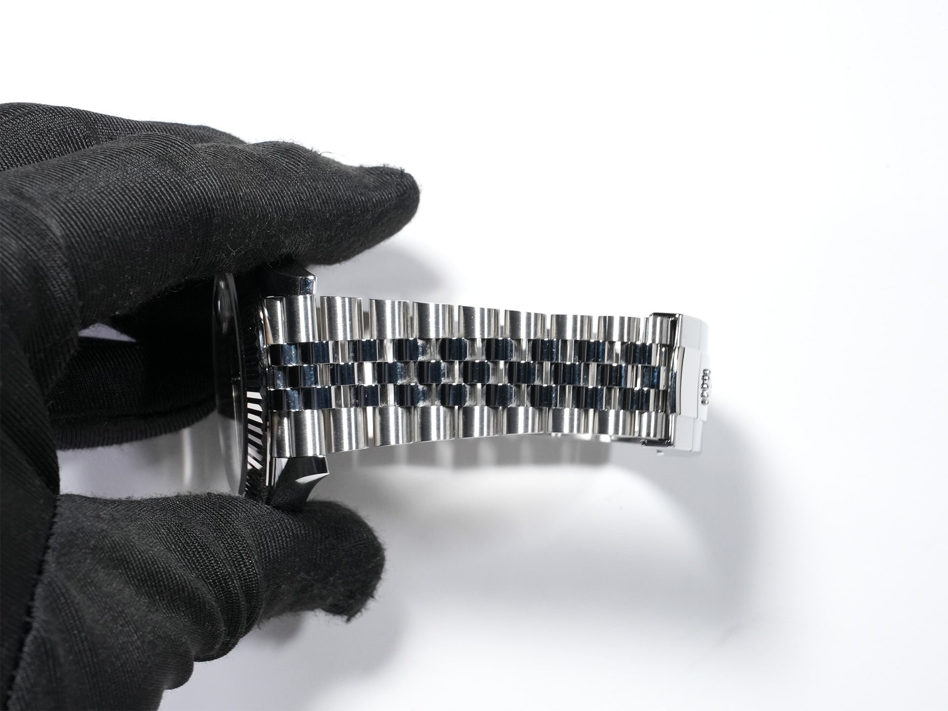 ロレックス デイトジャスト41 Ref.126334G ステンレススチール/ホワイトゴールド ブラックx10Pダイヤ文字盤 ジュビリーブレスレット 中古 xebjw2ig