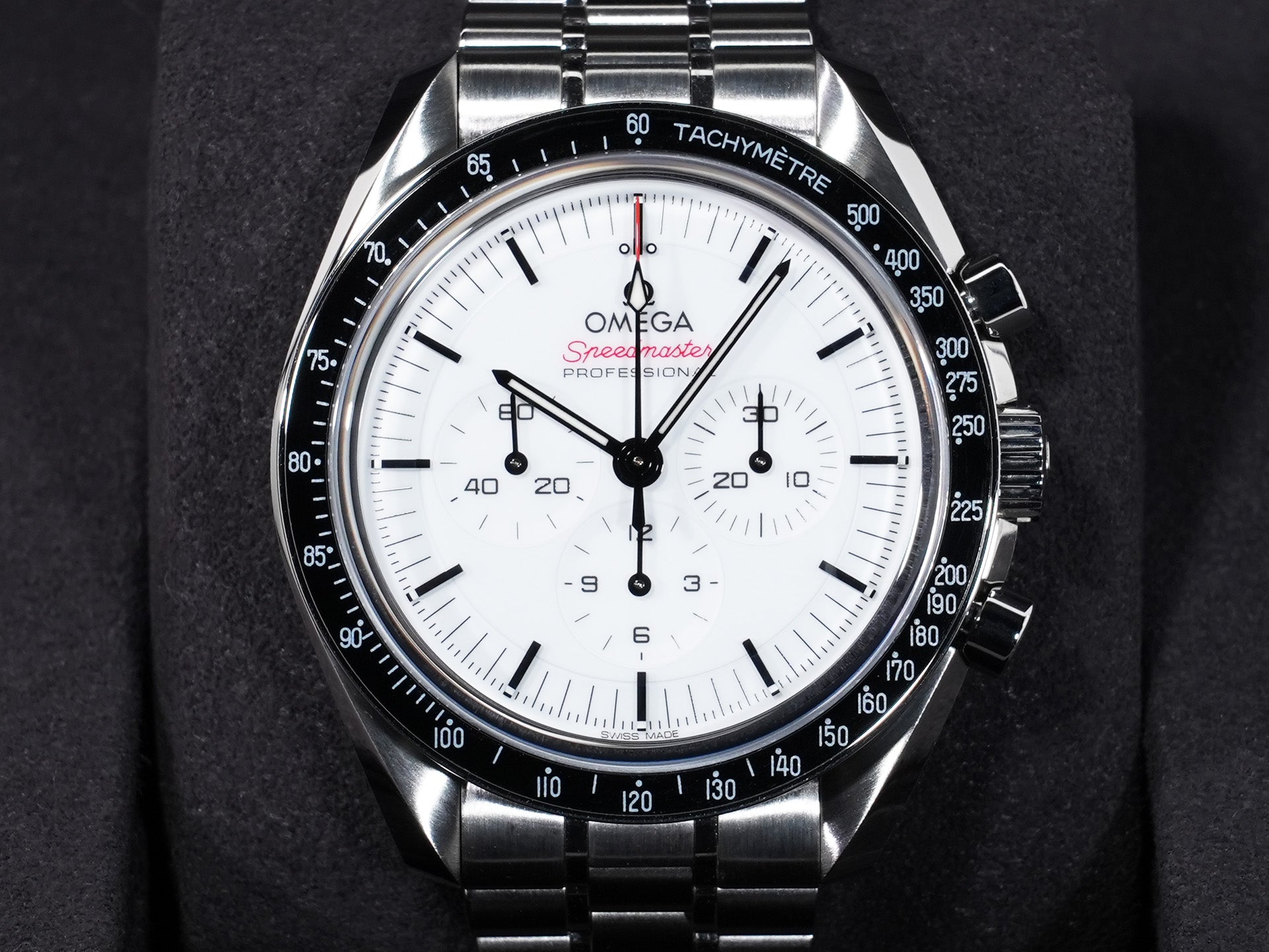 オメガ スピードマスター ムーンウォッチ プロフェッショナル Ref.310.30.42.50.04.001 ステンレス ホワイト文字盤 美品 n6hpdbcz