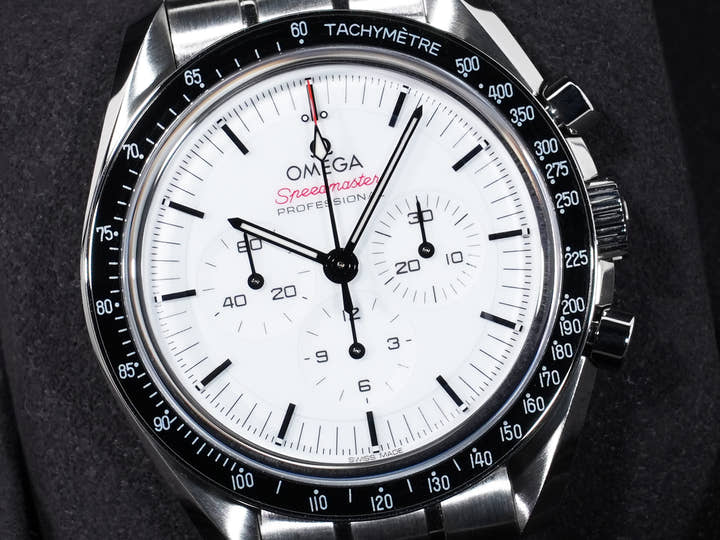 オメガ スピードマスター ムーンウォッチ プロフェッショナル Ref.310.30.42.50.04.001 ステンレス ホワイト文字盤 美品 n6hpdbcz