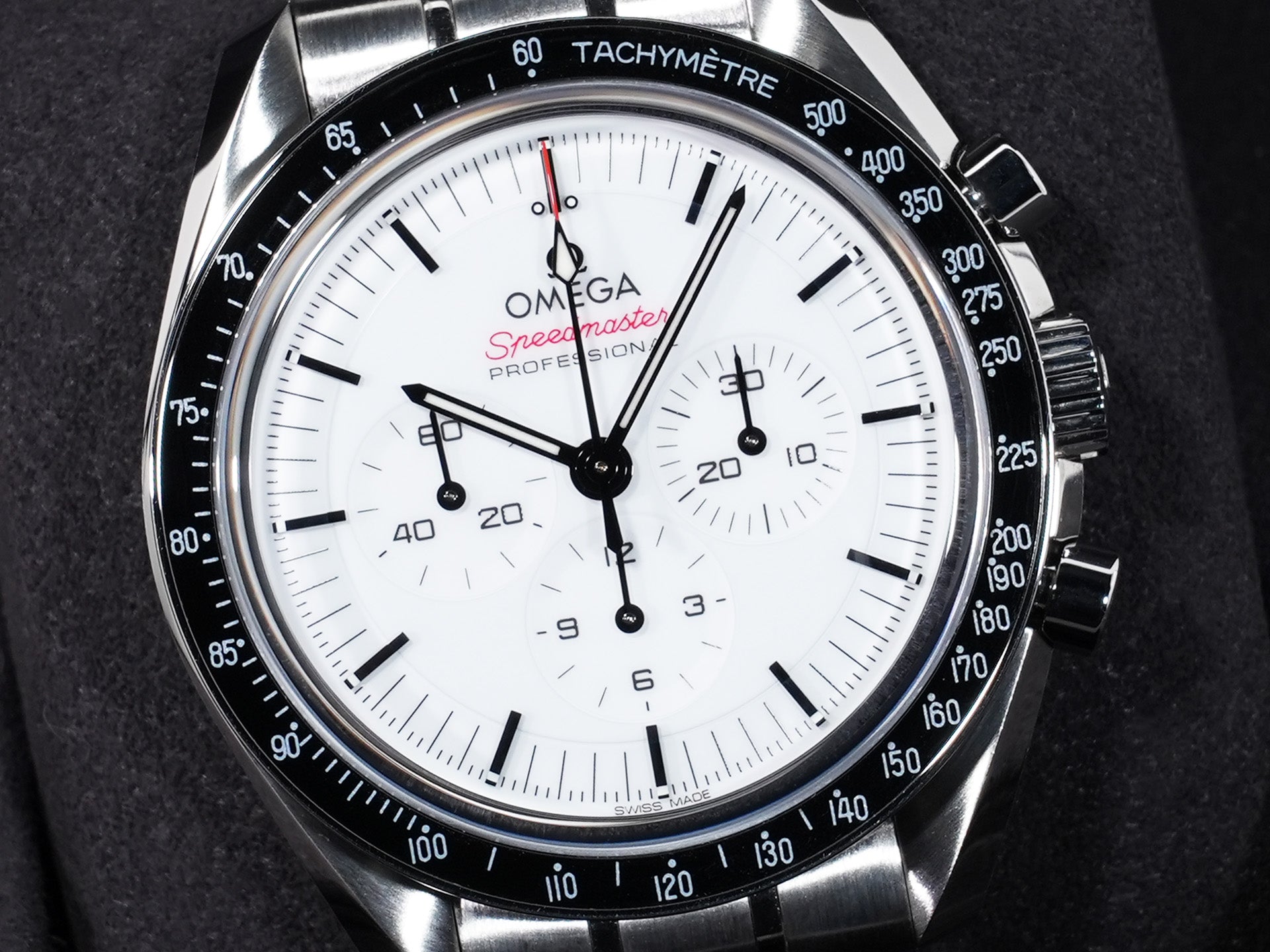 オメガ スピードマスター ムーンウォッチ プロフェッショナル Ref.310.30.42.50.04.001 ステンレス ホワイト文字盤 美品 n6hpdbcz