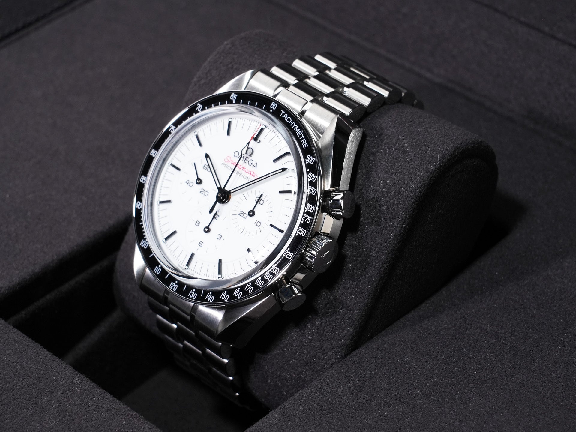 オメガ スピードマスター ムーンウォッチ プロフェッショナル Ref.310.30.42.50.04.001 ステンレス ホワイト文字盤 美品 n6hpdbcz