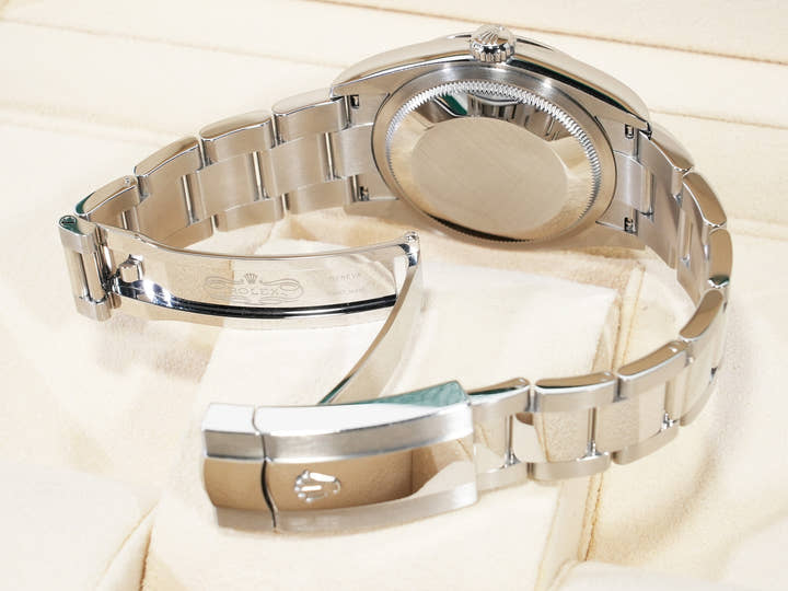 ロレックス デイトジャスト36 Ref.126200 ステンレススチール ブルー フルーテッドモチーフ文字盤 オイスターブレスレット 美中古 b9dsytet