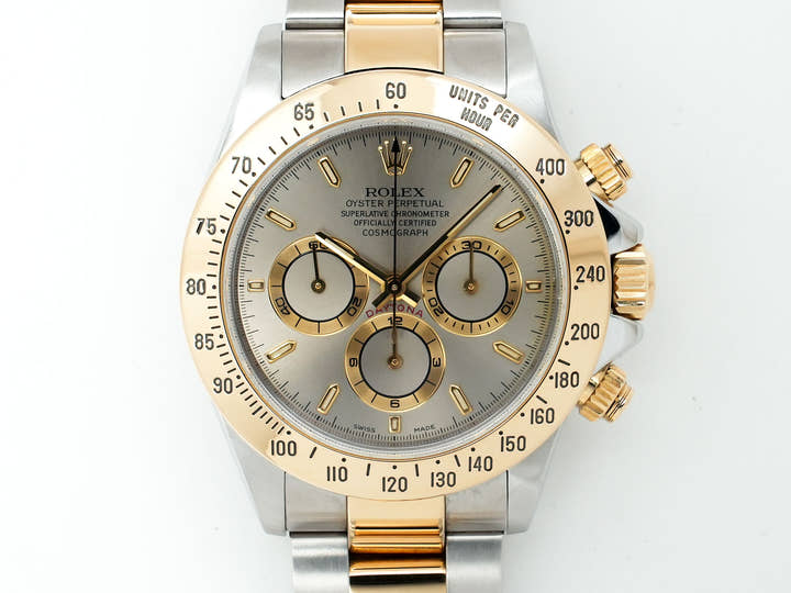 Rolex Daytona El Primero Ref. 16523 Stainless Steel/Yellow Gold Gray Dial Used gnx9oaz5