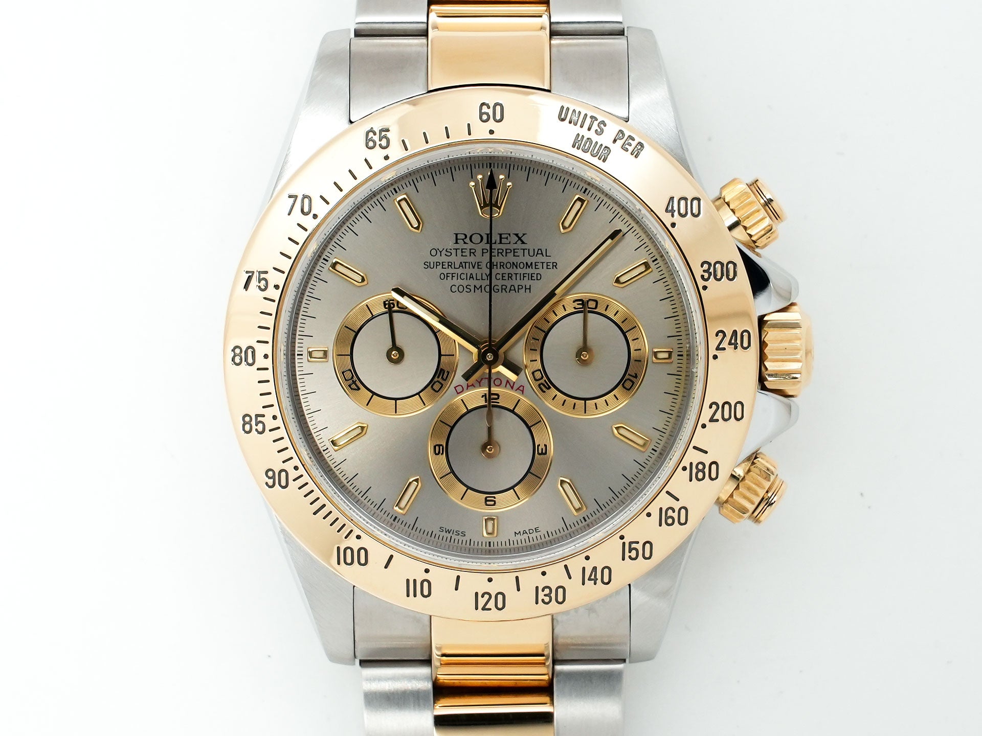 ロレックス デイトナ エルプリメロ Ref.16523 ステンレススチール/イエローゴールド グレー文字盤 中古 gnx9oaz5