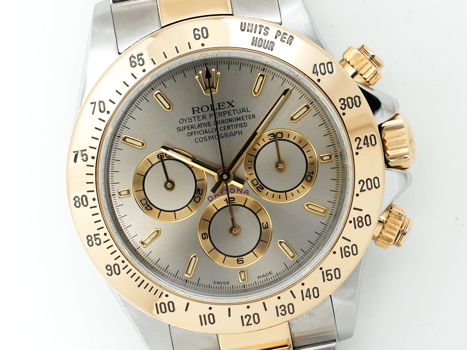 Rolex Daytona El Primero Ref. 16523 Stainless Steel/Yellow Gold Gray Dial Used gnx9oaz5