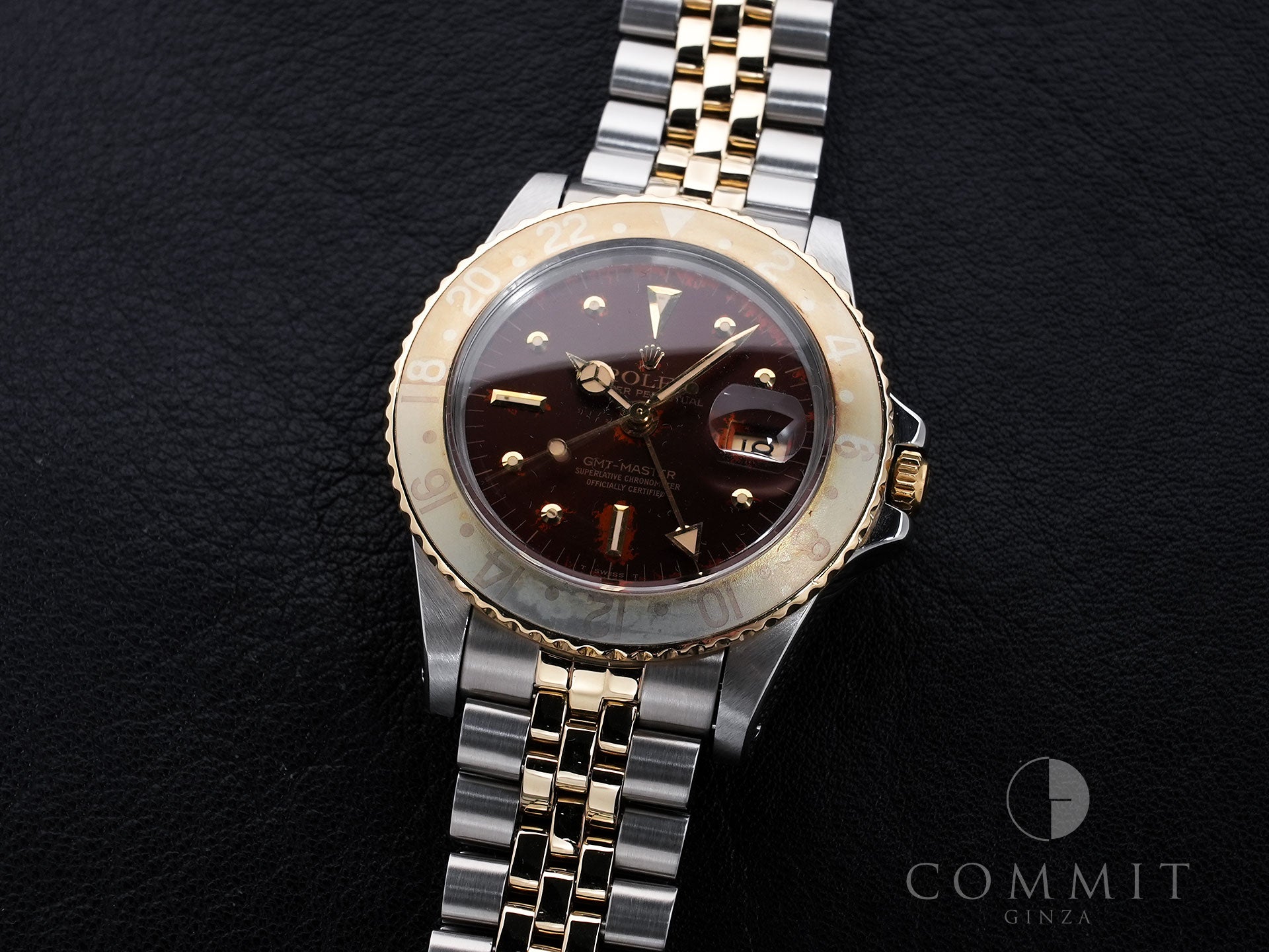 ロレックス GMTマスター Ref.1675/3 ステンレススチール/イエローゴールド ブラウン文字盤 ジュビリーブレスレット 中古 ixxqst4p