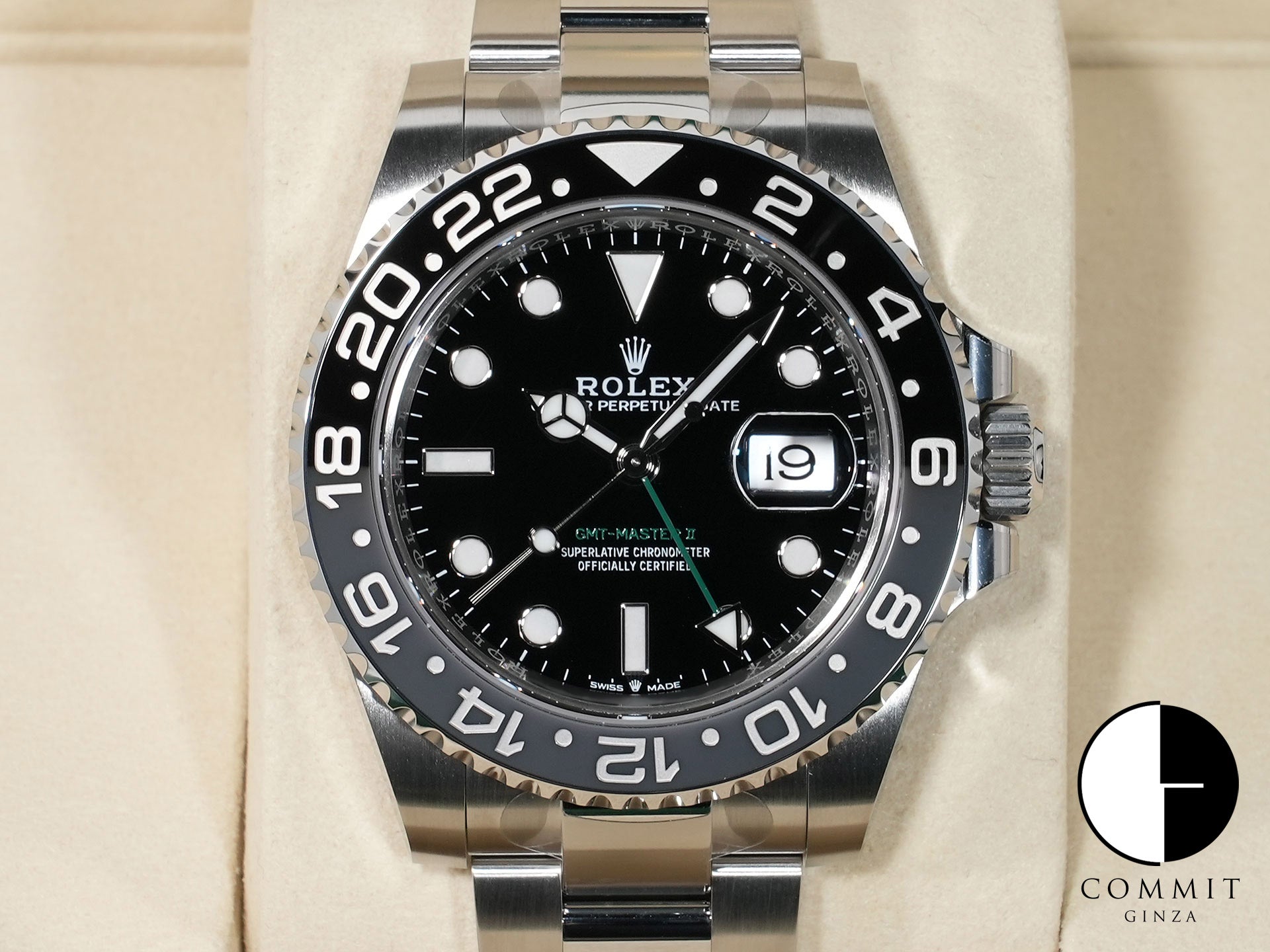 ロレックス GMTマスターII Ref.126710GRNR ステンレススチール ブラック文字盤 オイスターブレスレット 未使用 c3dxyxch