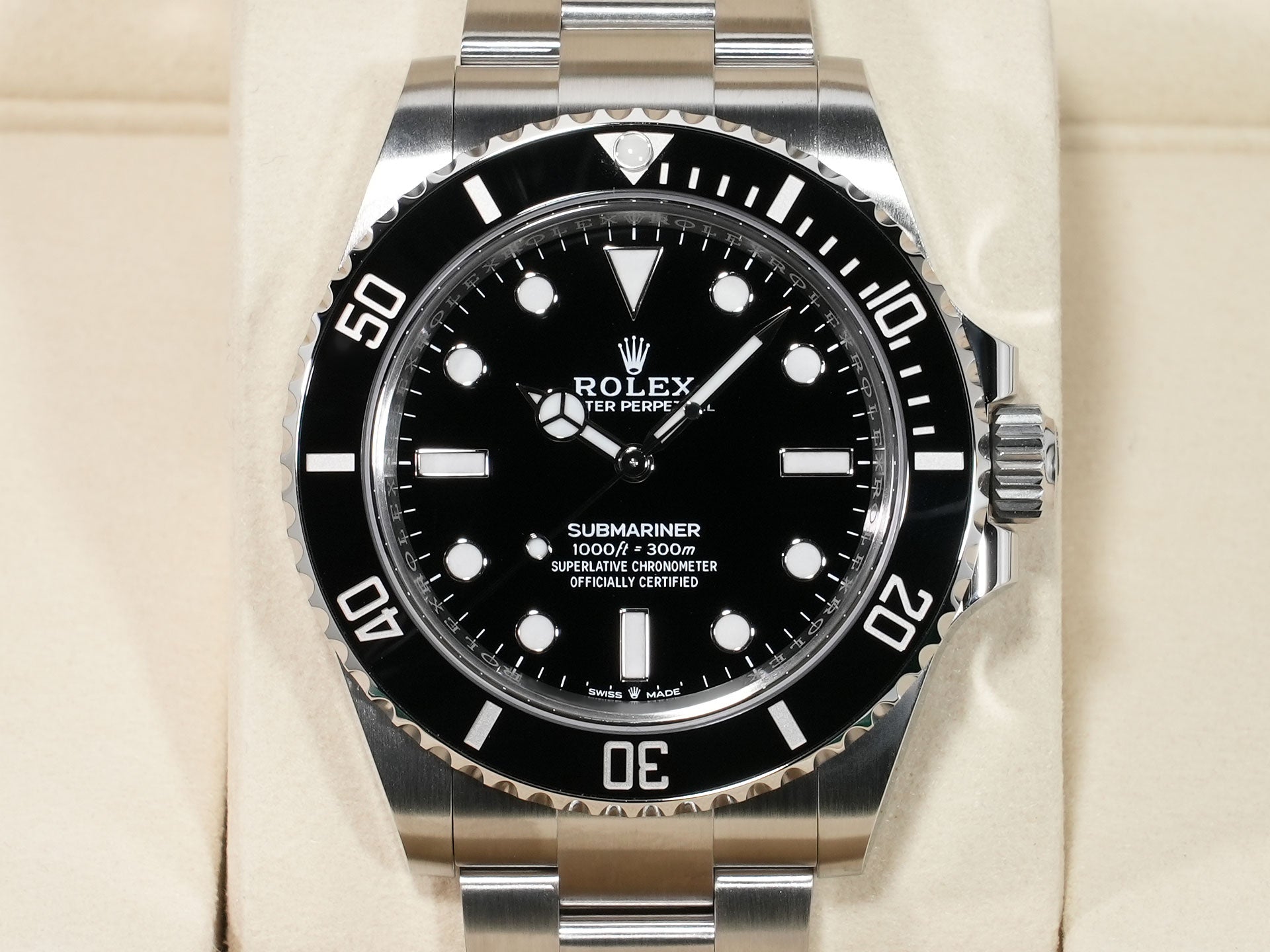 ロレックス サブマリーナー ノンデイト Ref.124060 ステンレススチール ブラック文字盤 未使用 ucdv2st3