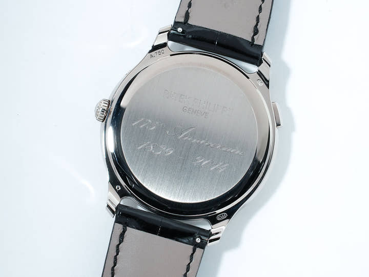 パテックフィリップ コンプリケーション ワールドタイム ムーンフェイズ Ref.5575G-001 ホワイトゴールド ブラック文字盤 未使用 bpz635oi