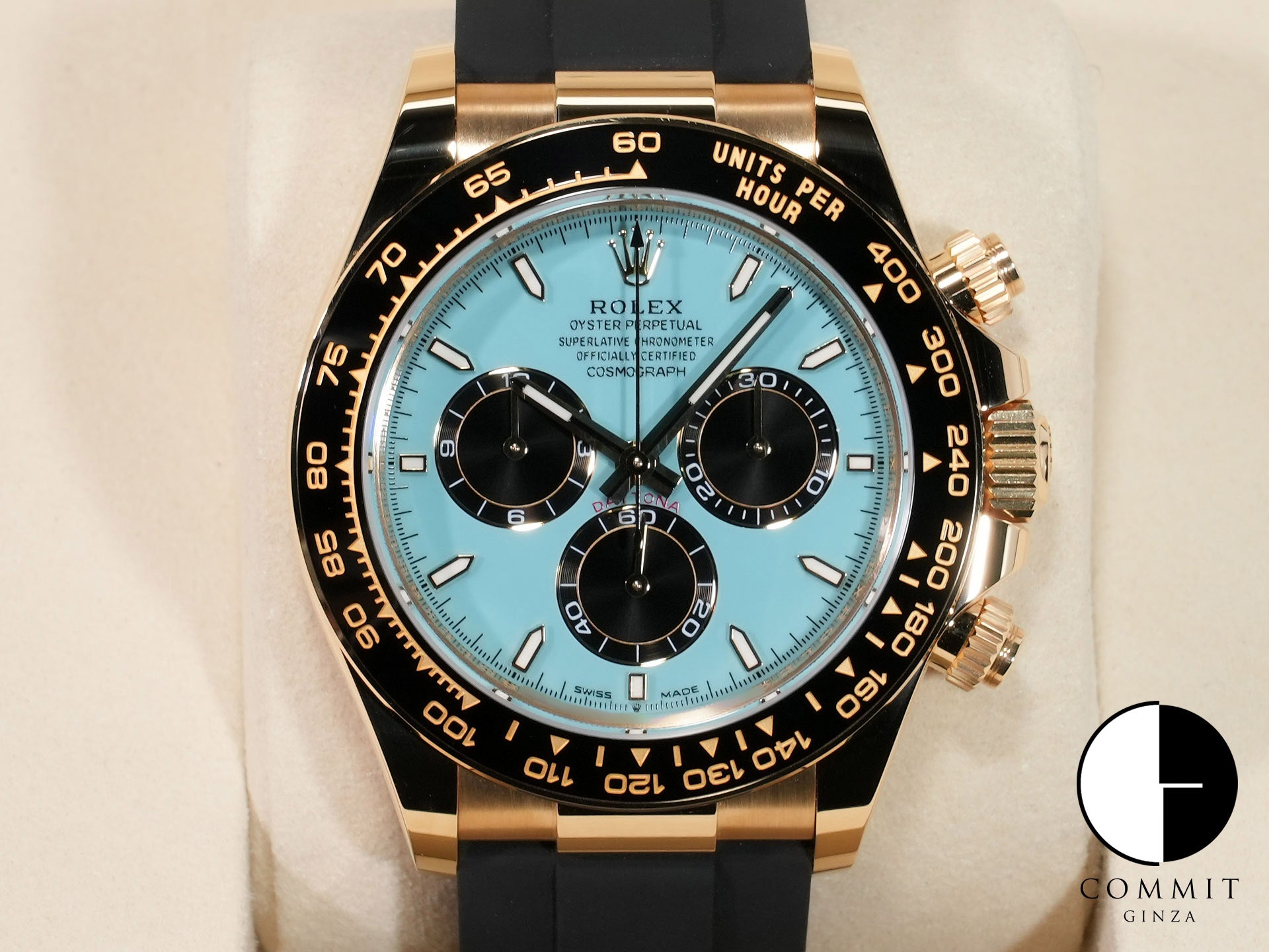 ロレックス デイトナ Ref.126518LN イエローゴールド ターコイズブルー文字盤 未使用 qsctorgi