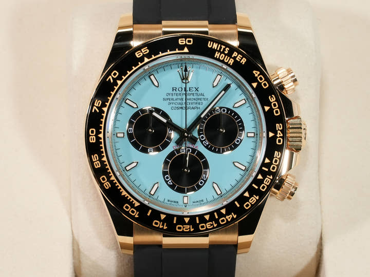 ロレックス デイトナ Ref.126518LN イエローゴールド ターコイズブルー文字盤 未使用 qsctorgi