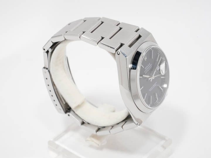 ロレックス デイトジャスト オイスタークォーツ Ref.17000 ステンレススチール ブラック文字盤 オイスターブレスレット 中古 efqa8wce