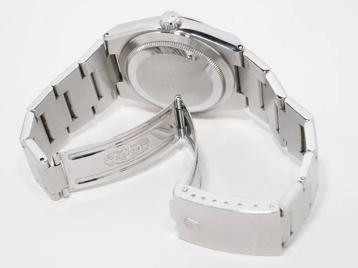 ロレックス デイトジャスト オイスタークォーツ Ref.17000 ステンレススチール ブラック文字盤 オイスターブレスレット 中古 efqa8wce