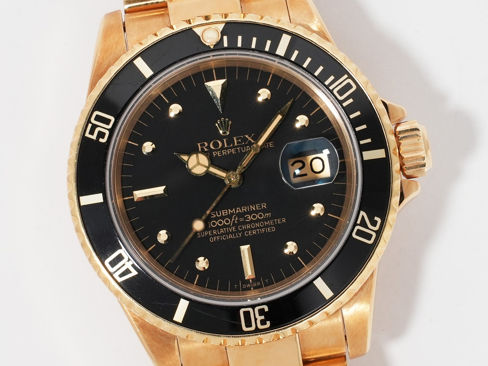 ロレックス サブマリーナー デイト Ref.16808 イエローゴールド ブラック文字盤 中古 snvdbvfc