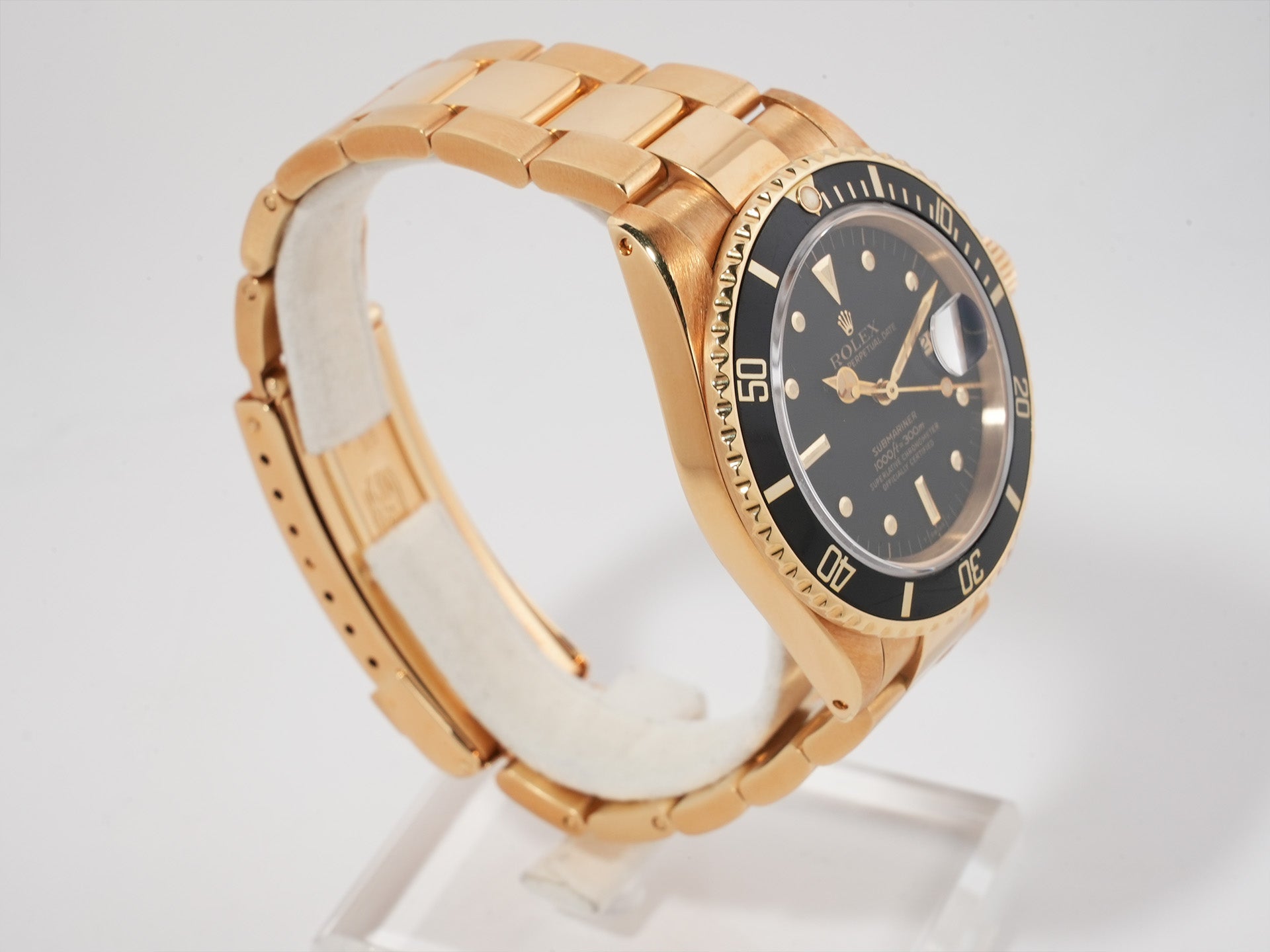 ロレックス サブマリーナー デイト Ref.16808 イエローゴールド ブラック文字盤 中古 snvdbvfc