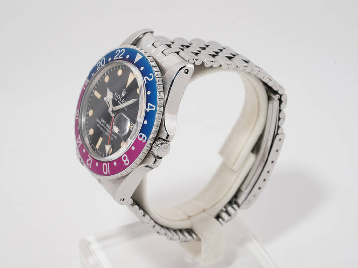 ロレックス GMTマスター Ref.1675 ステンレススチール ブラック文字盤 ジュビリーブレスレット 中古 yvpbvkoi