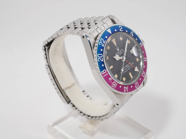 ロレックス GMTマスター Ref.1675 ステンレススチール ブラック文字盤 ジュビリーブレスレット 中古 yvpbvkoi