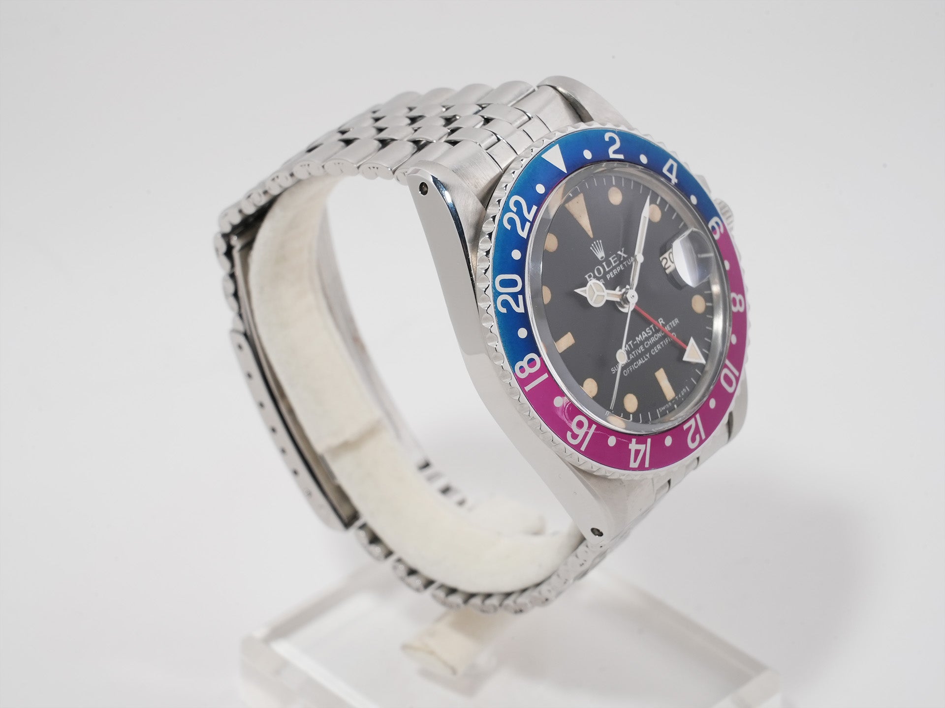 ロレックス GMTマスター Ref.1675 ステンレススチール ブラック文字盤 ジュビリーブレスレット 中古 yvpbvkoi