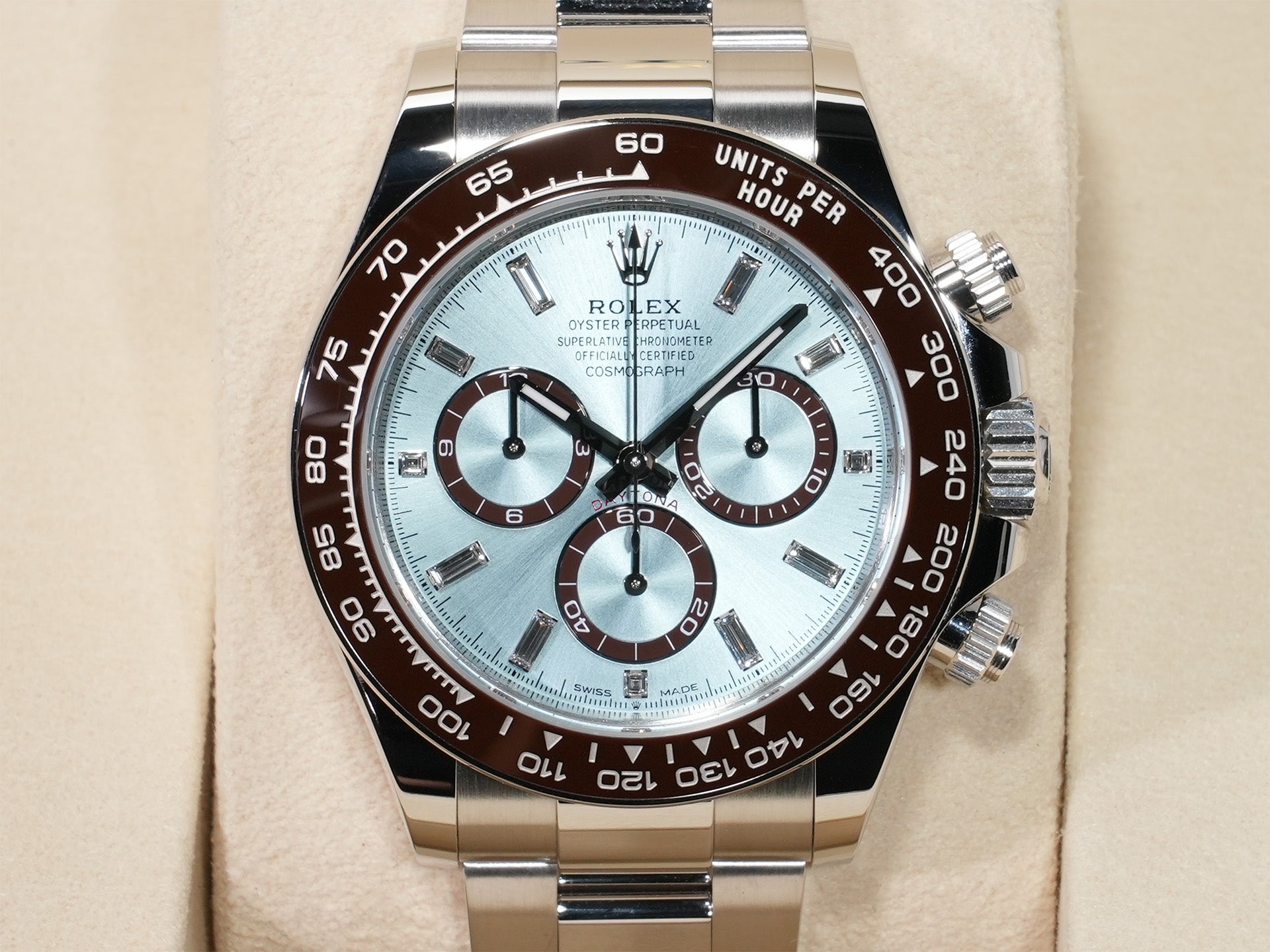 ロレックス デイトナ Ref.126506A プラチナ アイスブルーx11Pダイヤ文字盤 未使用 efmx6aj9