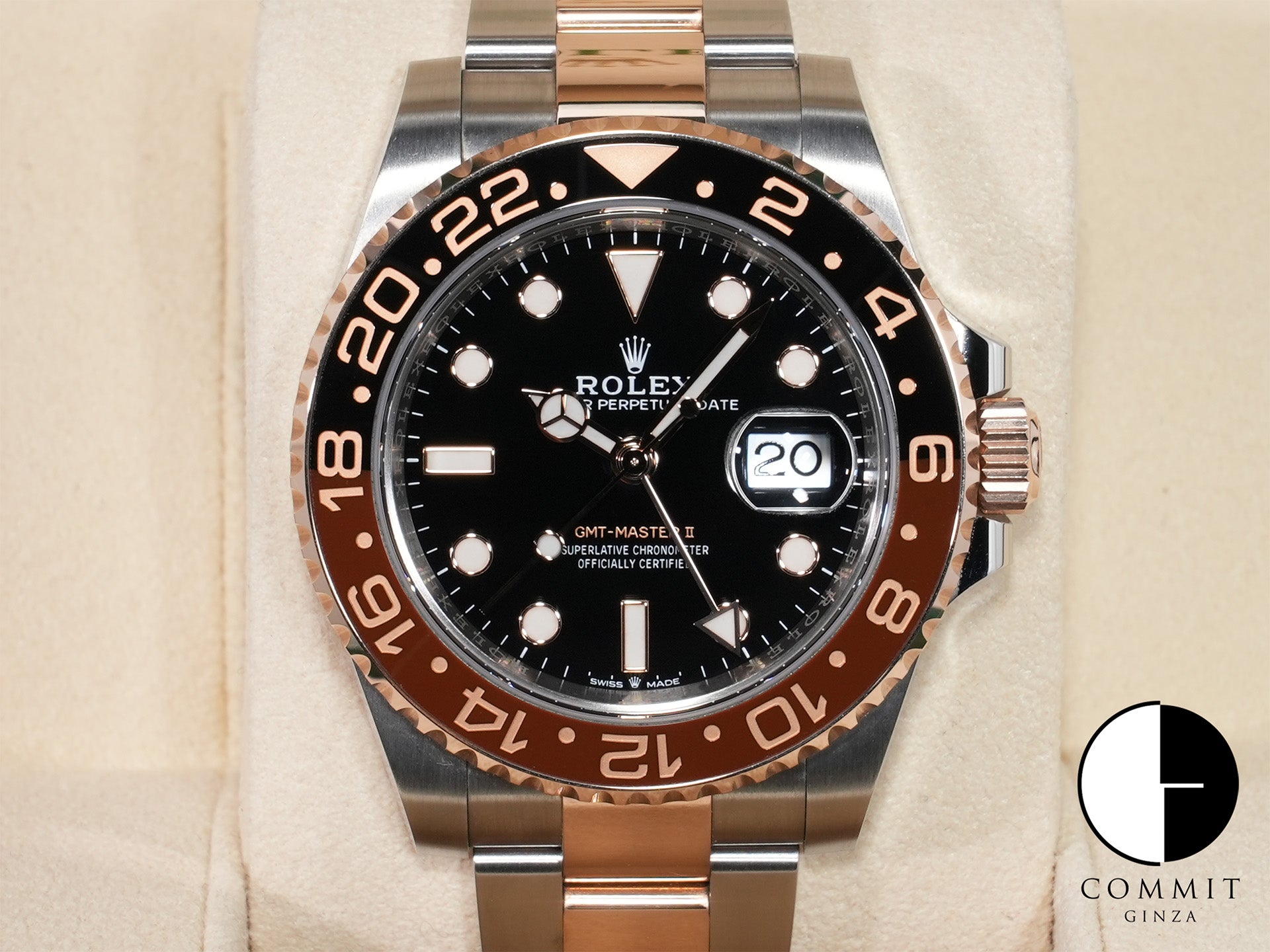 ロレックス GMTマスターII Ref.126711CHNR ステンレススチール/エバーローズゴールド ブラック文字盤 オイスターブレスレット 中古 o89eosfs