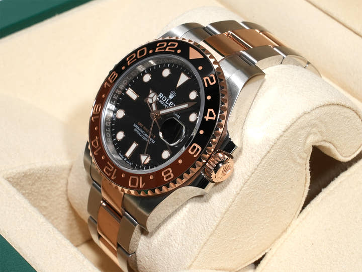 ロレックス GMTマスターII Ref.126711CHNR ステンレススチール/エバーローズゴールド ブラック文字盤 オイスターブレスレット 中古 o89eosfs