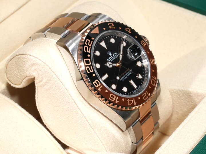 ロレックス GMTマスターII Ref.126711CHNR ステンレススチール/エバーローズゴールド ブラック文字盤 オイスターブレスレット 中古 o89eosfs
