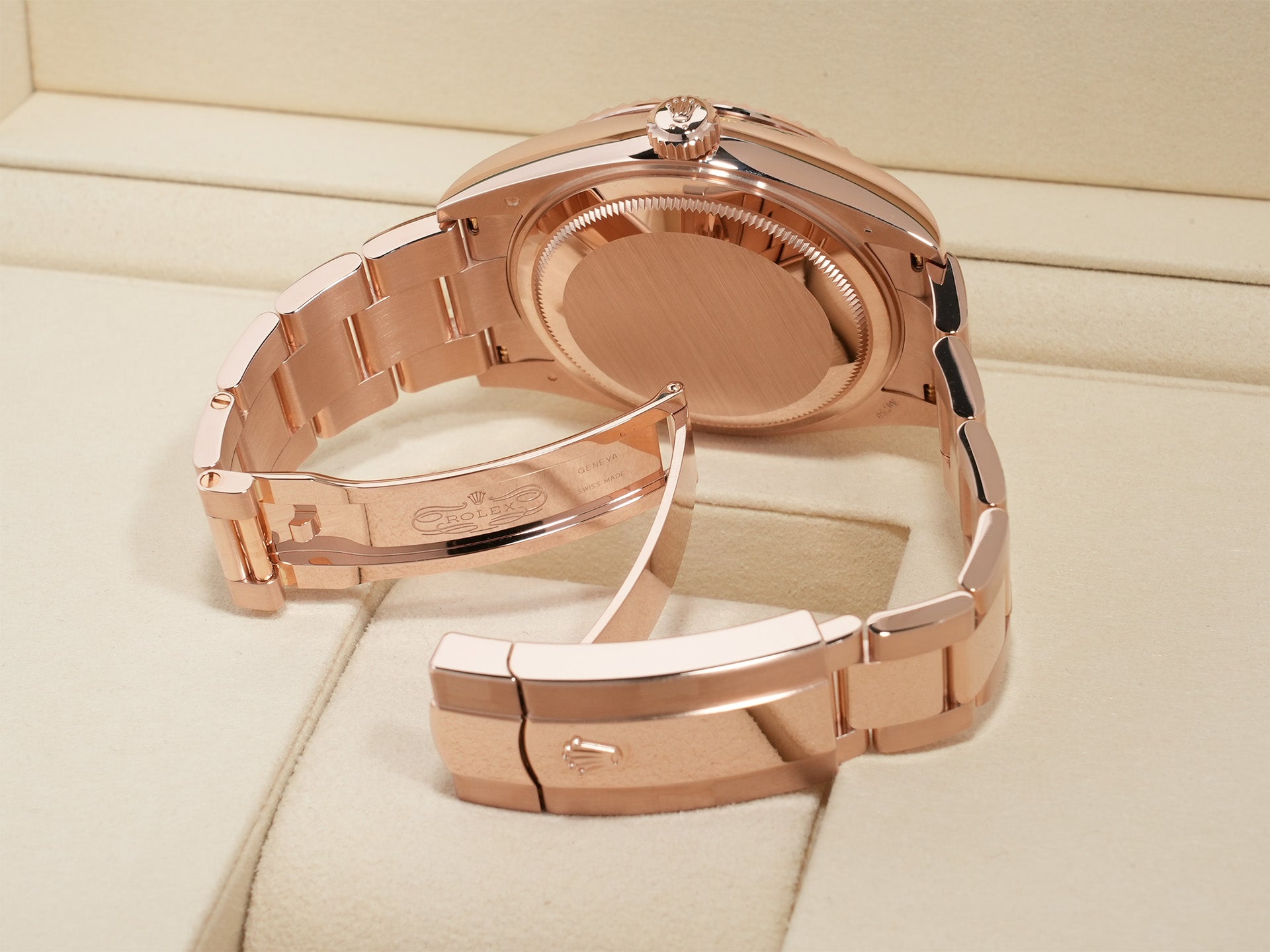 ロレックス スカイドゥエラー Ref.336935 エバーローズゴールド ブルーグリーン文字盤 オイスターブレスレット 未使用 skke4cr3