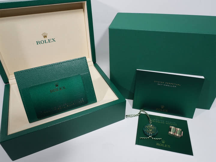 ロレックス スカイドゥエラー Ref.336935 エバーローズゴールド ブルーグリーン文字盤 オイスターブレスレット 未使用 skke4cr3