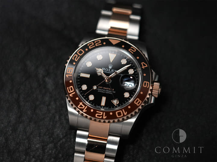 ロレックス GMTマスターII Ref.126711CHNR ステンレススチール/エバーローズゴールド ブラック文字盤 オイスターブレスレット 中古 o89eosfs