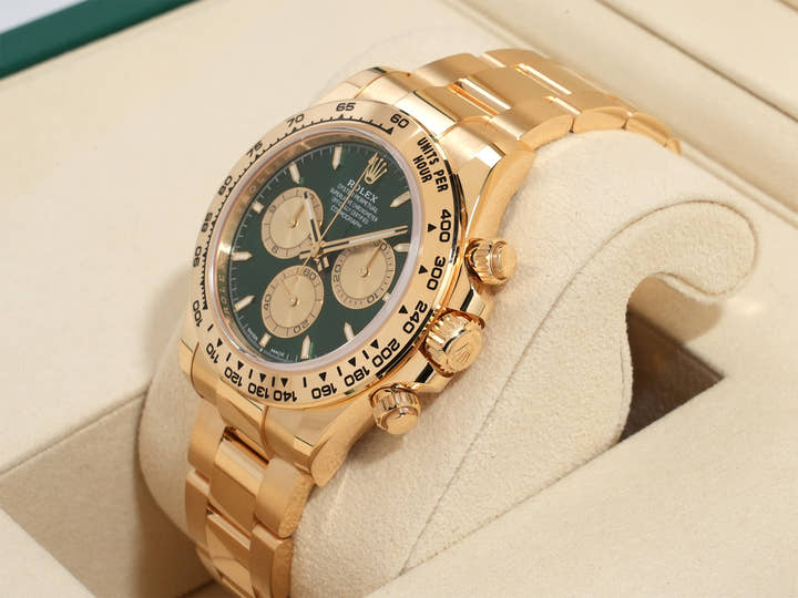 ロレックス デイトナ Ref.126508 イエローゴールド グリーン文字盤 未使用 ehzyyjpw