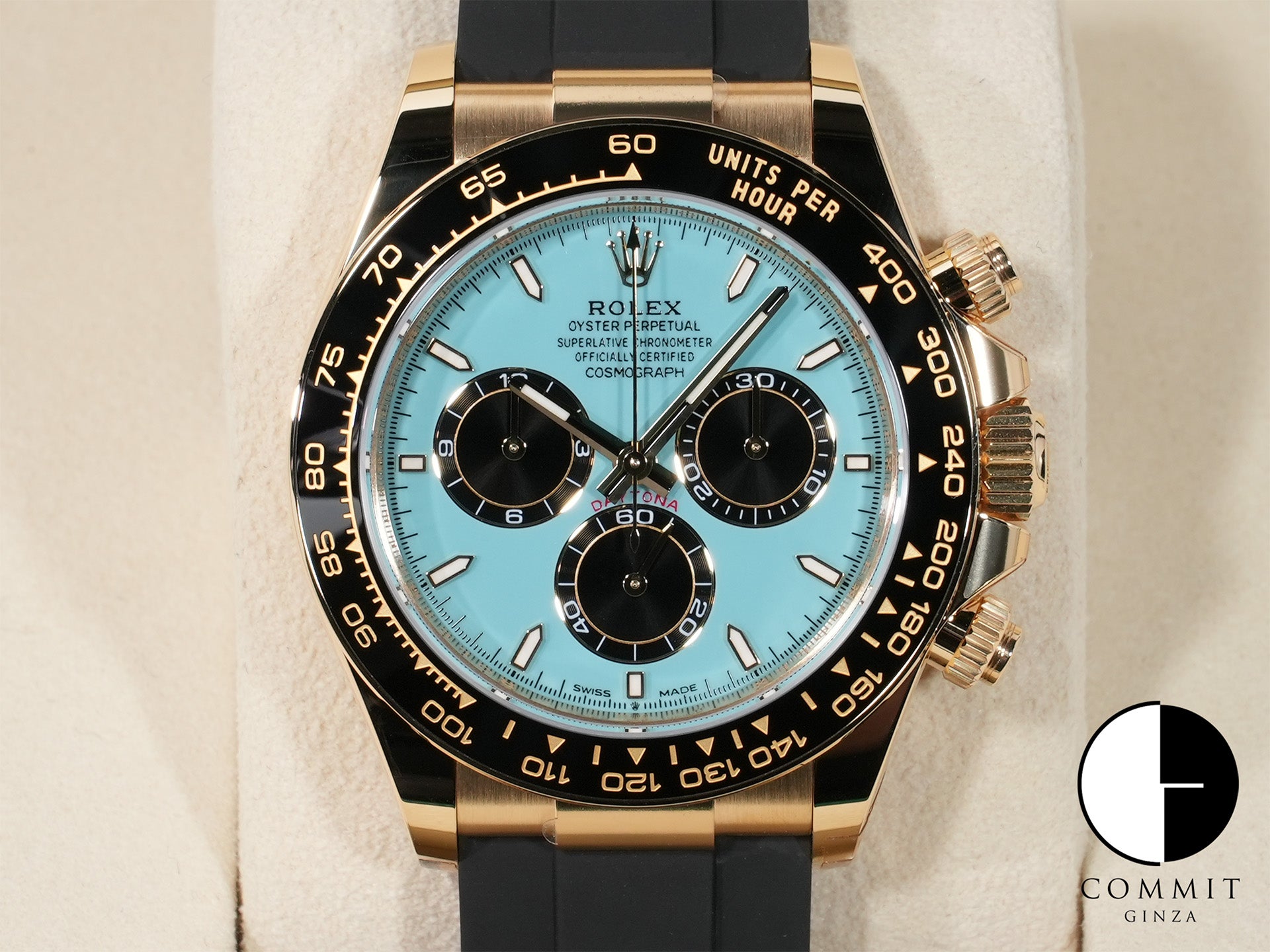 ロレックス デイトナ Ref.126518LN イエローゴールド ターコイズブルー文字盤 未使用 sjottbdh