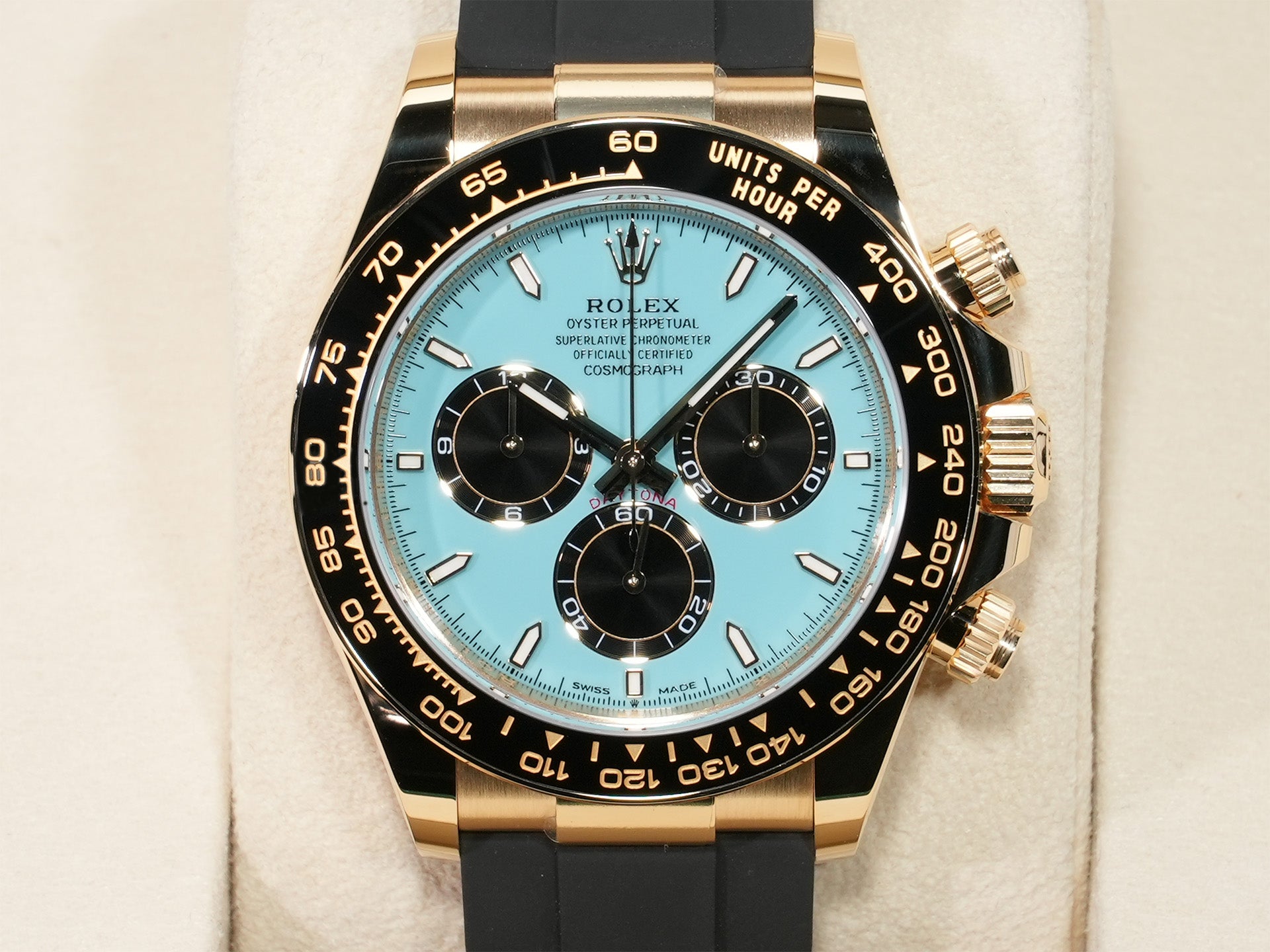 ロレックス デイトナ Ref.126518LN イエローゴールド ターコイズブルー文字盤 未使用 tsi4ogm4