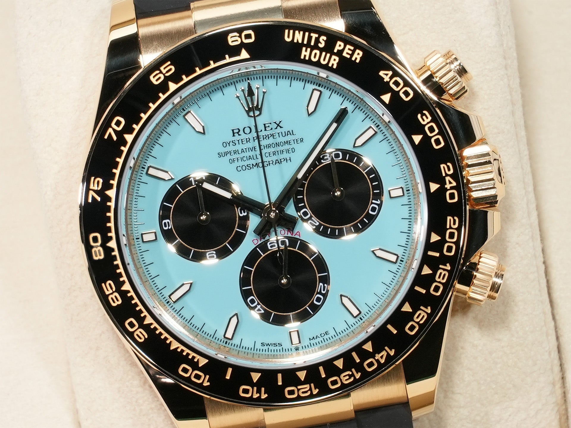 ロレックス デイトナ Ref.126518LN イエローゴールド ターコイズブルー文字盤 未使用 tsi4ogm4