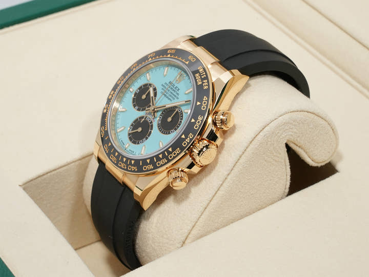ロレックス デイトナ Ref.126518LN イエローゴールド ターコイズブルー文字盤 未使用 tsi4ogm4