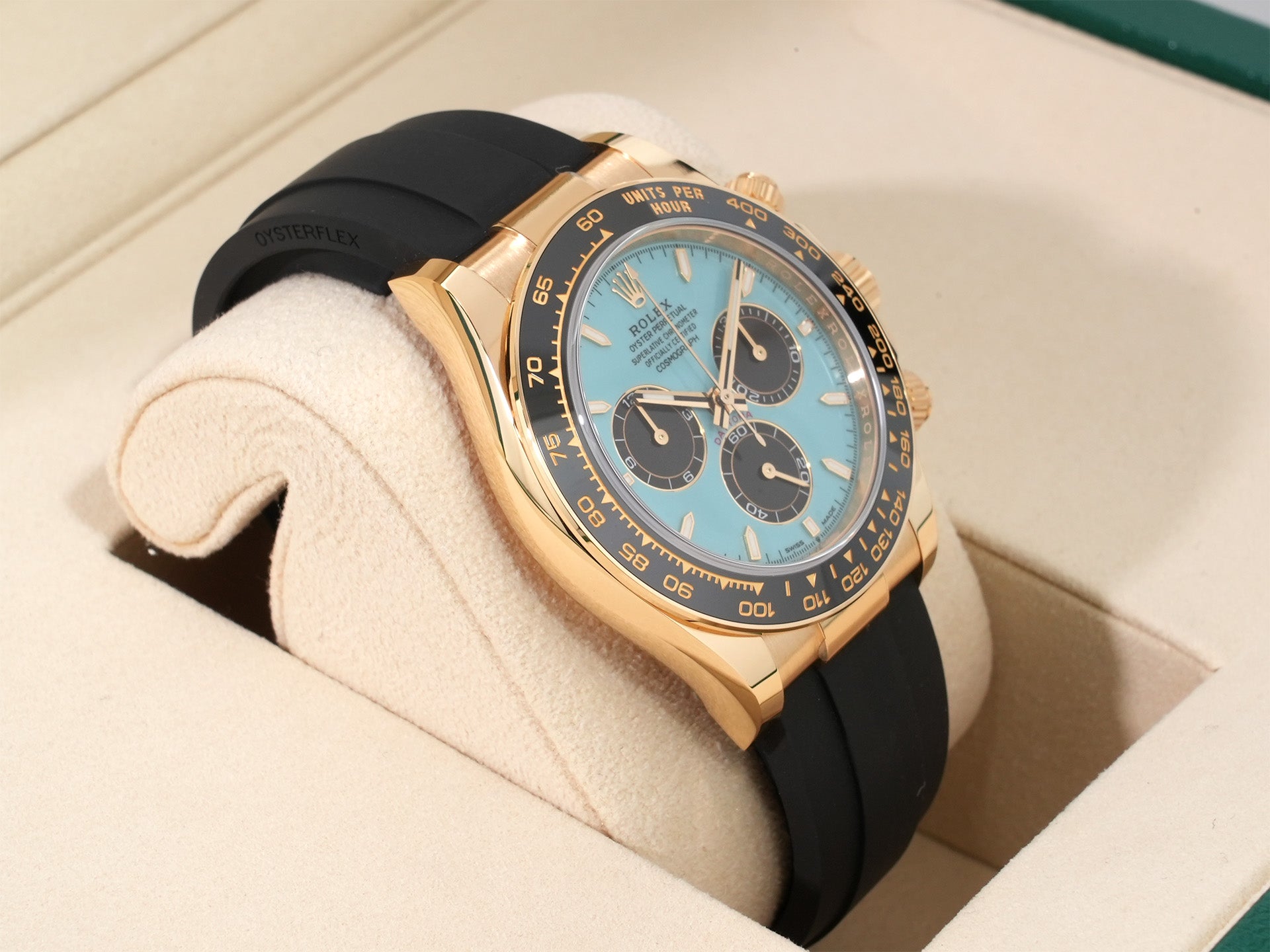 ロレックス デイトナ Ref.126518LN イエローゴールド ターコイズブルー文字盤 未使用 tsi4ogm4