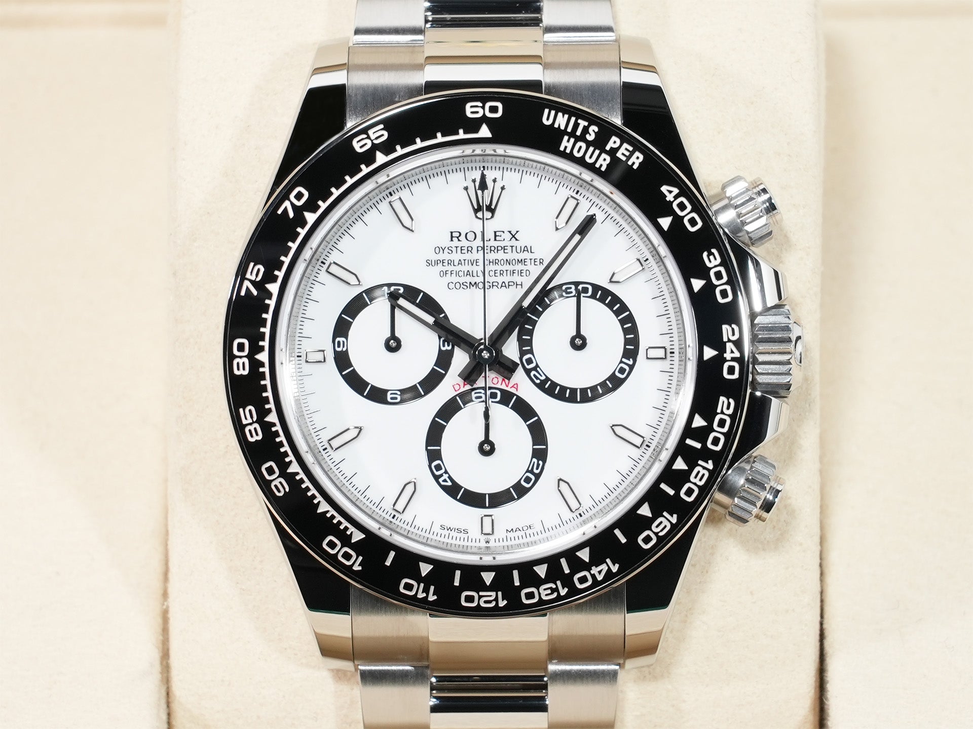 ロレックス デイトナ Ref.126500LN ステンレススチール ホワイト文字盤 未使用 2zfyjcxp