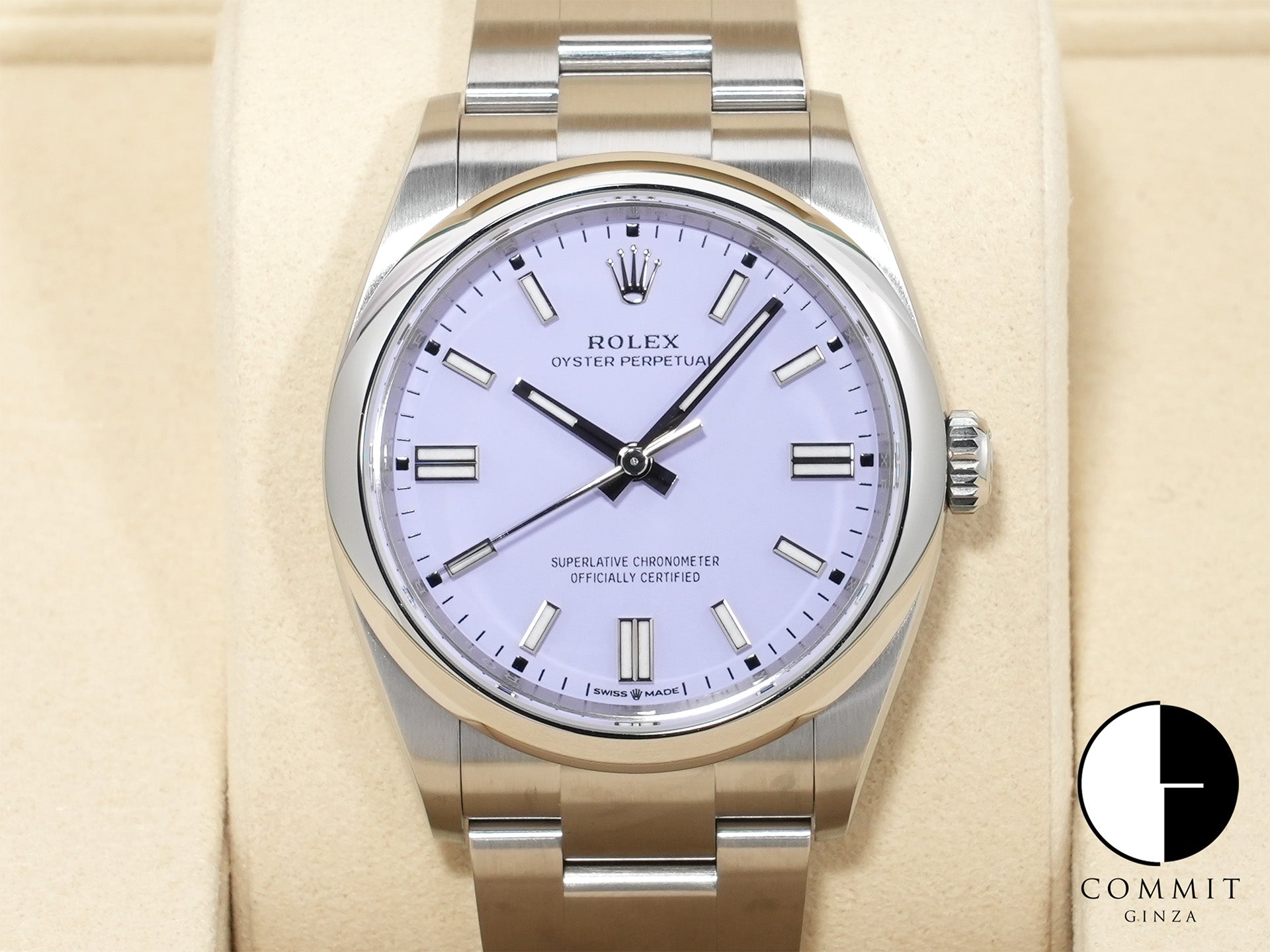 ロレックス オイスターパーペチュアル36 Ref.126000 ステンレススチール ラベンダー文字盤 未使用 uygas96v