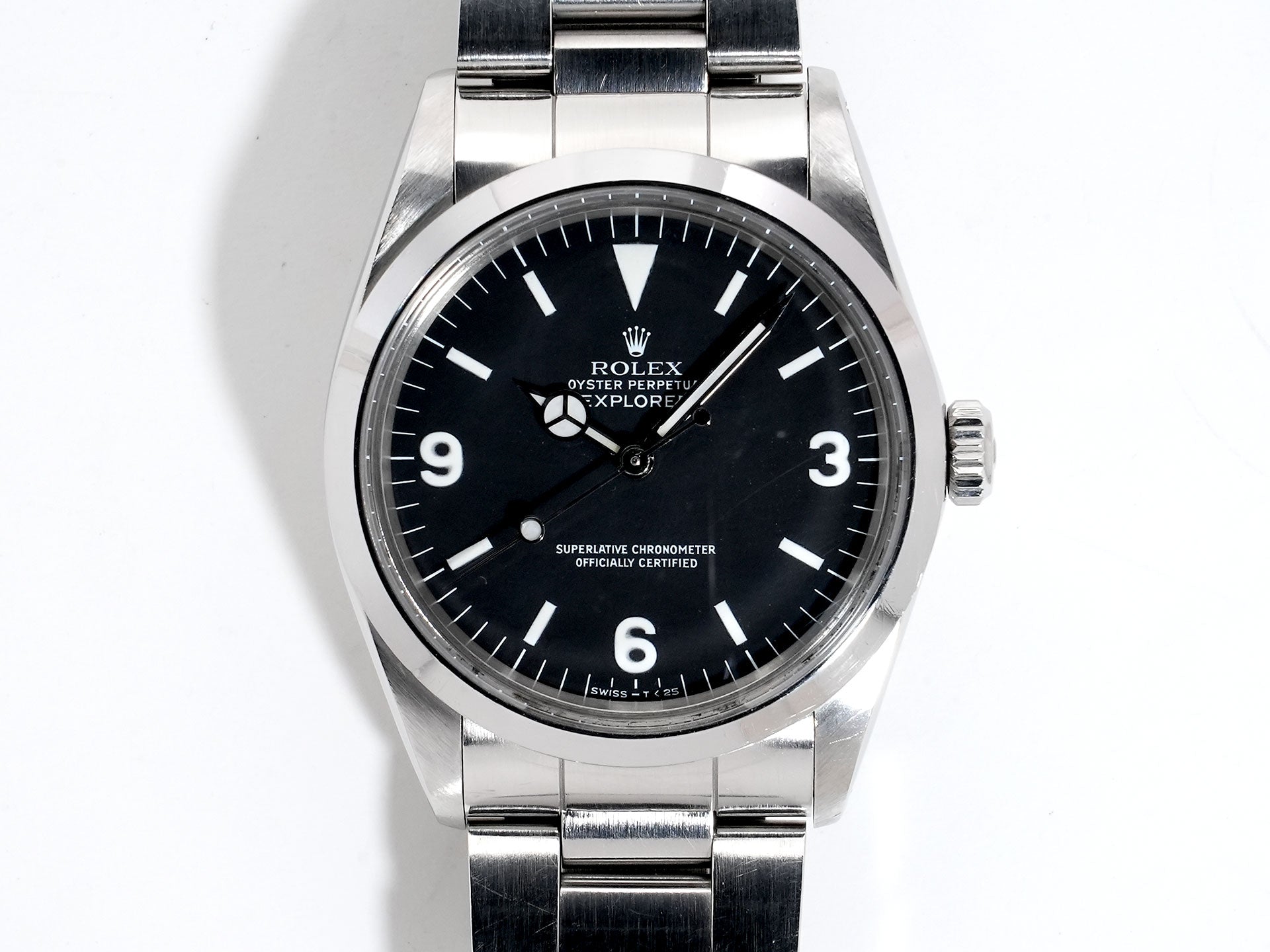 ロレックス エクスプローラーI Ref.1016 ステンレススチール ブラック文字盤 中古 q5q8v6jp
