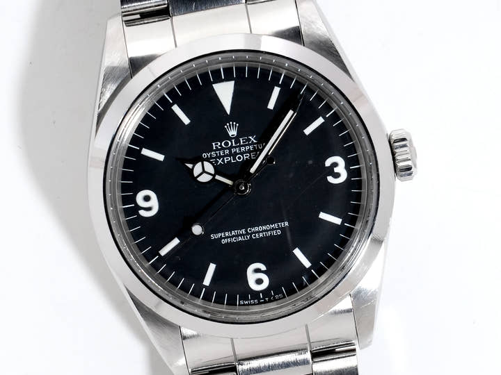 ロレックス エクスプローラーI Ref.1016 ステンレススチール ブラック文字盤 中古 q5q8v6jp