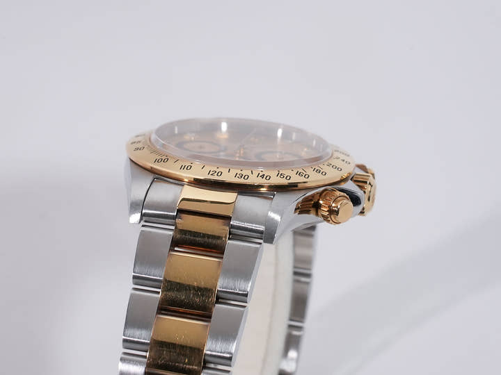 ロレックス デイトナ エルプリメロ Ref.16523G ステンレススチール/イエローゴールド シャンパン×8Pダイヤ文字盤 中古 i4bkyb94