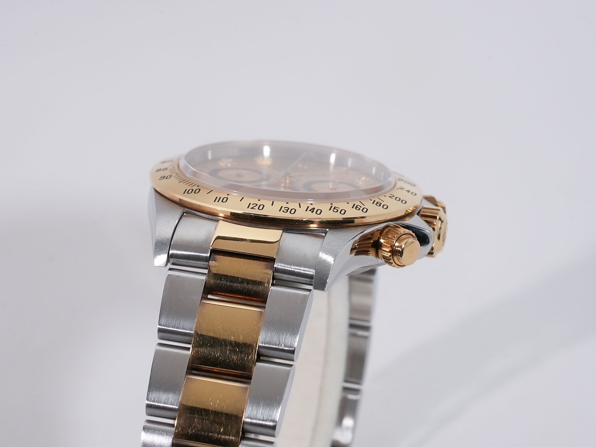 ロレックス デイトナ エルプリメロ Ref.16523G ステンレススチール/イエローゴールド シャンパン×8Pダイヤ文字盤 中古 i4bkyb94