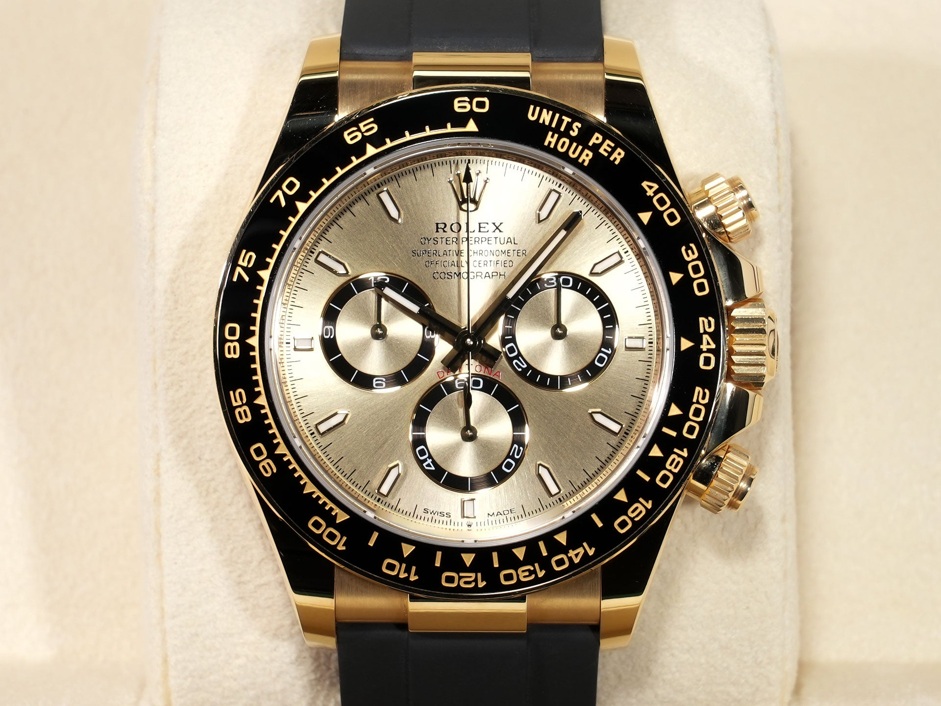 ロレックス デイトナ Ref.126518LN イエローゴールド ゴールデンxカウンターリング ブラック文字盤 美中古 mutaxk6e