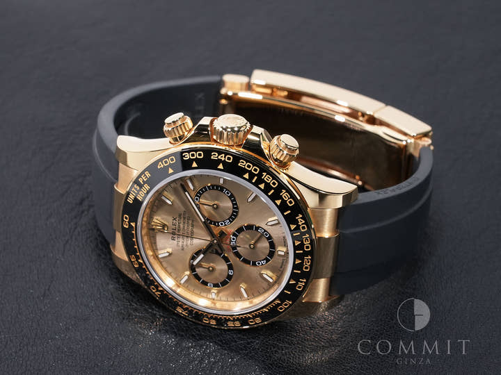 ロレックス デイトナ Ref.126518LN イエローゴールド ゴールデンxカウンターリング ブラック文字盤 美中古 mutaxk6e