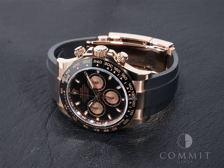 ロレックス デイトナ Ref.116515LN エバーローズゴールド ブラックxピンク文字盤 美中古 sxenmjoj