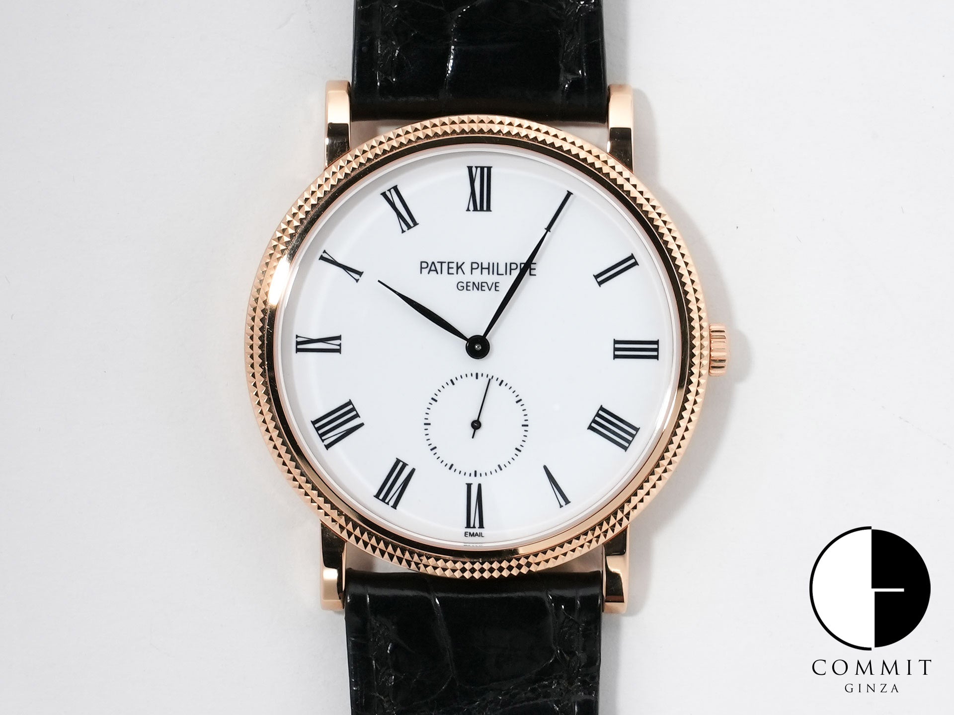 パテックフィリップ カラトラバ Ref.5116R-001 ローズゴールド エナメル文字盤 美中古 3i5223q6