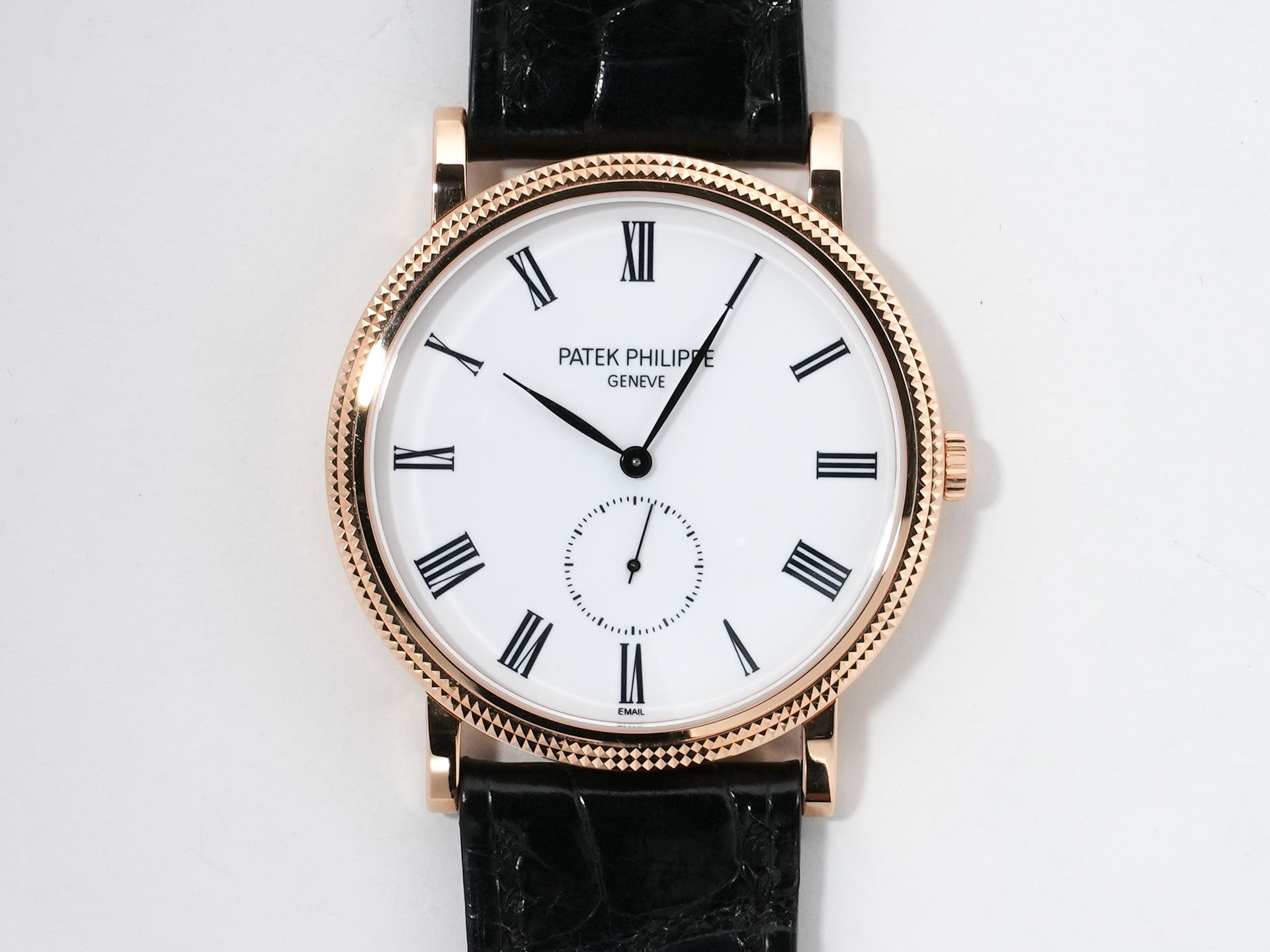 パテックフィリップ カラトラバ Ref.5116R-001 ローズゴールド エナメル文字盤 美中古 3i5223q6